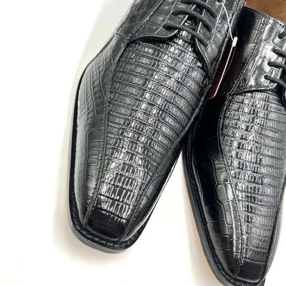 10W 10 WIDE WIDTH Stacy Adams Mens Turano Black Leather Oxfords‎ Dress Shoes main image 8